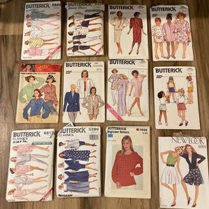 Butterick Sewing Patterns (13 total)